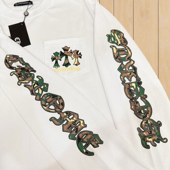 Chrome Hearts Men's Classic White Long Sleeve Shirt - Picture 3 of 4